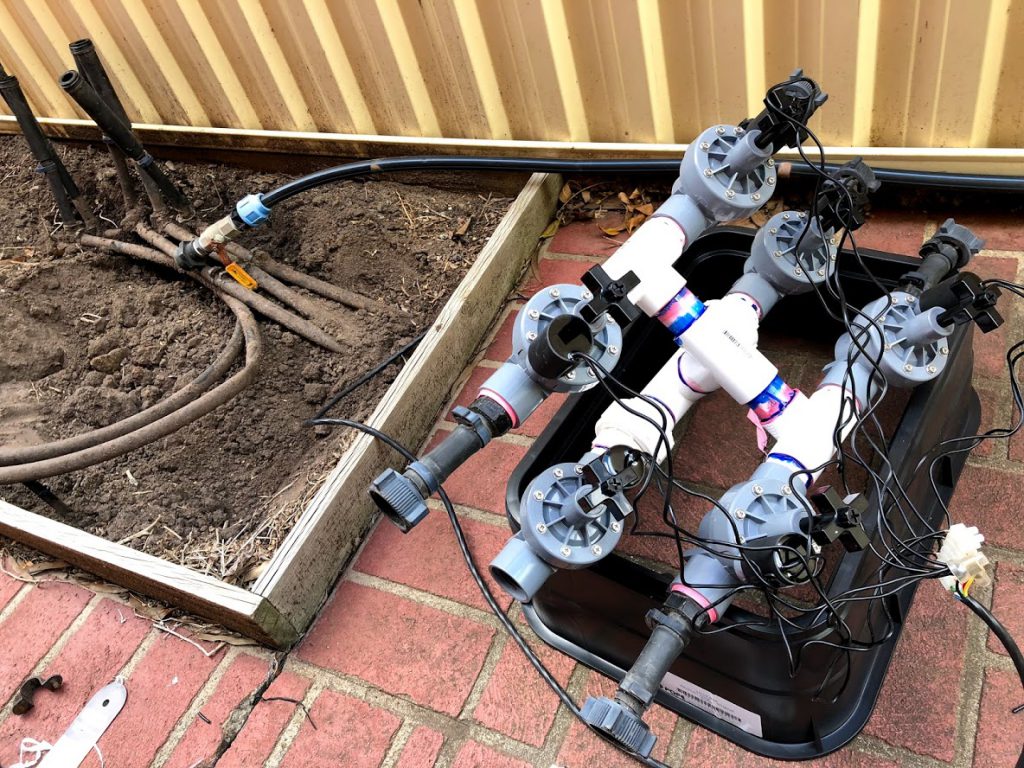 sprinkler system solenoid manifold drying time